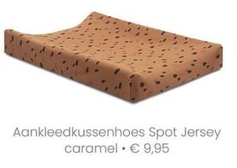 Baby & Tiener Aankleedkussenhoes spot jersey caramel aanbieding