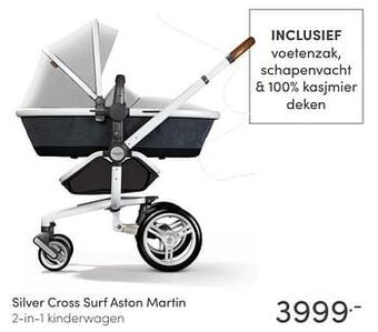 Baby & Tiener Silver cross surf aston martin 2-in-1 kinderwagen aanbieding