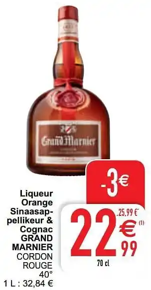 Cora Liqueur orange sinaasappellikeur + cognac grand marnier cordon rouge aanbieding