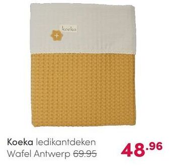 Baby & Tiener Koeka ledikantdeken wafel antwerp aanbieding