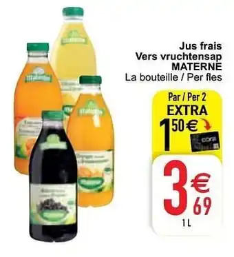 Cora Jus frais vers vruchtensap materne aanbieding