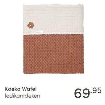 Baby & Tiener Koeka wafel ledikantdeken aanbieding