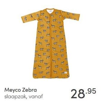 Meyco zebra slaapzak