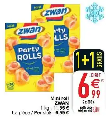 Cora Mini roll zwan aanbieding