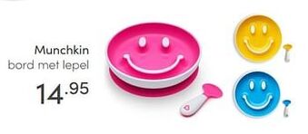Baby & Tiener Munchkin bord met lepel aanbieding
