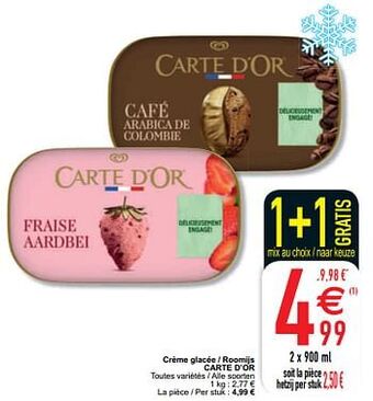 Cora Crème glacée - roomijs carte d`or aanbieding