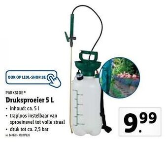 Lidl Druksproeier 5L aanbieding
