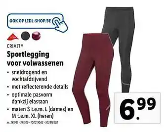 Sportlegging voor volwassenen
