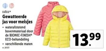 Lidl Gewatteerde jas voor meisjes aanbieding