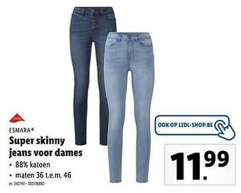 Lidl Super skinny jeans voor dames aanbieding