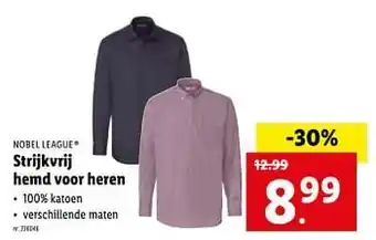 Lidl Strijkvrij hemd voor heren aanbieding