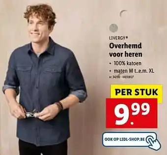 Overhemd voor heren