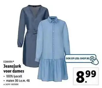 Lidl Jeansjurk voor dames aanbieding