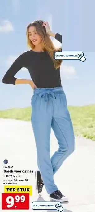 Lidl Broek voor dames aanbieding