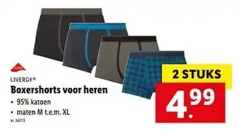 Lidl Boxershorts voor heren aanbieding