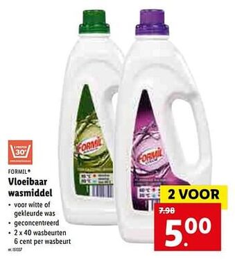 Lidl Vloeibaar wasmiddel aanbieding