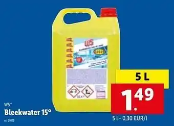 Lidl Bleekwater 15° aanbieding