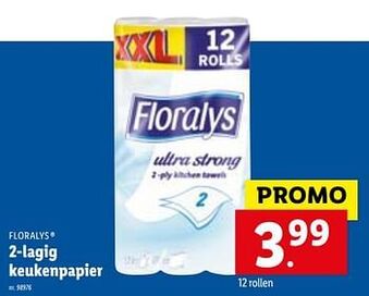 Lidl 2-lagig keukenpapier aanbieding