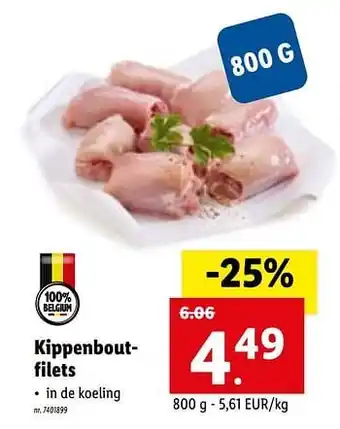 Kippenboutfilets 800g