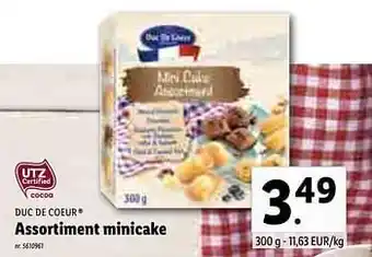 Lidl Assortiment minicake 300g aanbieding