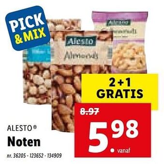 Lidl Noten aanbieding
