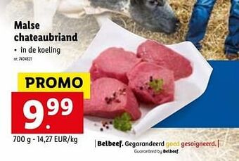 Lidl Malse chateaubriand 700g aanbieding