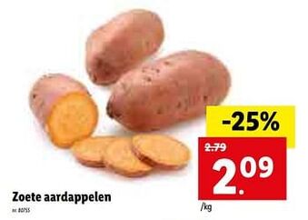 Lidl Zoete aardappelen aanbieding