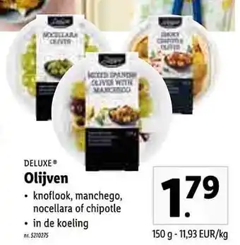 Lidl Olijven 150g aanbieding