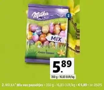 Lidl Mix van paaseitjes 350g aanbieding