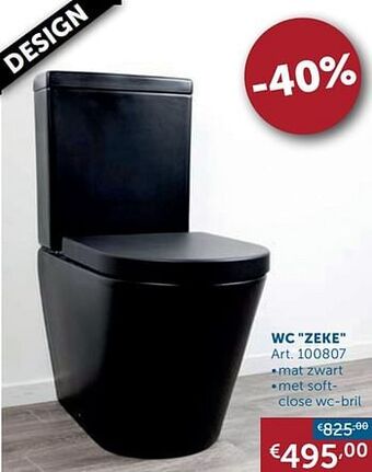 Zelfbouwmarkt Wc zeke aanbieding