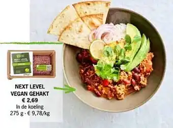 Lidl Next level vegan gehakt 275g aanbieding