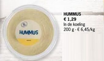 Lidl Hummus 200g aanbieding