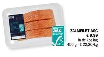 Lidl Zalmfilet asc aanbieding