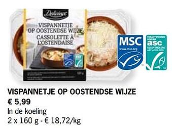 Lidl Vispannetje op oostendse wijze aanbieding