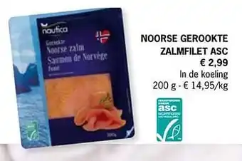 Lidl Noorse gerookte zalmfilet asc aanbieding
