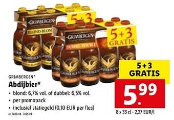 Lidl Abdijbier aanbieding