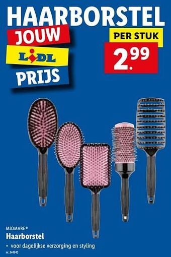 Lidl Haarborstel aanbieding