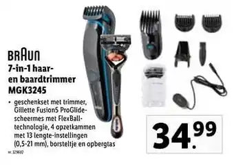 Braun 7-in-1 haaren baardtrimmer mgk3245
