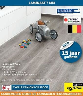 Zelfbouwmarkt Laminaat 7 mm aanbieding
