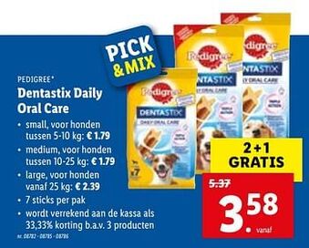 Lidl Dentastix daily oral care aanbieding