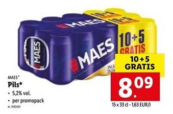 Lidl Pils aanbieding