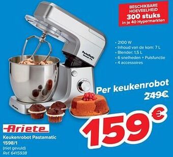 Carrefour Ariete keukenrobot pastamatic 1598-1 aanbieding