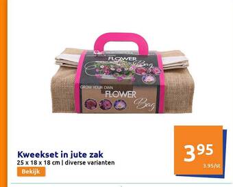 Action Kweekset In Jute Zak aanbieding