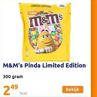 Action M&m's Pinda aanbieding