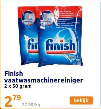 Action Finish Vaatwasmachinereiniger aanbieding
