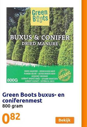 Action Green Boots Buxus- En Coniferenmest aanbieding