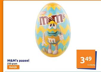 Action M&m's Paasei aanbieding