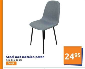 Stoel Met Metalen Poten