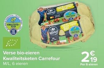 Carrefour Verse bio-eieren kwaliteitsketen carrefour aanbieding