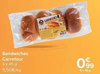 Carrefour Sandwiches carrefour aanbieding
